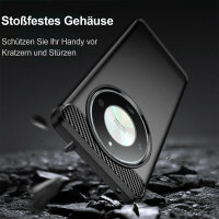 SPARSET Carbon Hülle + 2x 9H Panzerfolie für Honor Magic 6 Lite 5G, Schutz Outdoor Case Cover