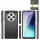 SPARSET Carbon Hülle + 2x 9H Panzerfolie für Xiaomi Redmi 14C, Schutz Outdoor Case Cover