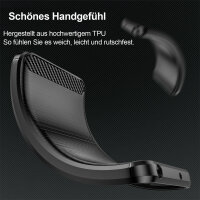 SPARSET Carbon Hülle + 2x 9H Panzerfolie für Xiaomi 14T, Schutz Outdoor Case Cover