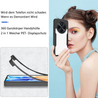 360° Grad Hülle Xiaomi Redmi 14C Rundum vollschutz Integriertem Displayschutz in Schwarz