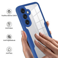 360° Grad Hülle für Samsung Galaxy S24 FE vollschutz mit Integriertem Displayschutz Blau