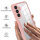 360° Grad Hülle für Samsung Galaxy S24 FE vollschutz mit Integriertem Displayschutz in Rosa