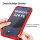 360° Grad Hülle für Samsung Galaxy S24 FE vollschutz mit Integriertem Displayschutz in Rot