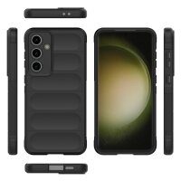 Hülle für Samsung S24 FE Handyhülle Outdoor Case Cover Bumper in Schwarz
