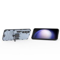 Handyhülle für Samsung Galaxy S24 FE Ring Case Hülle Outdoor Back Cover Bumper in Türkis