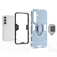 Handyhülle für Samsung Galaxy S24 FE Ring Case Hülle Outdoor Back Cover Bumper in Türkis