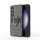 Handyhülle für Samsung Galaxy S24 FE Ring Case Hülle Outdoor Back Cover Bumper in Schwarz