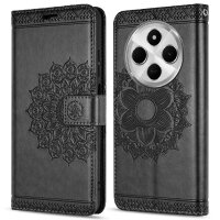 Handy Tasche für Xiaomi Redmi 14C / Poco C75 Hülle Handyhülle Klapphülle Wallet Case in Schwarz