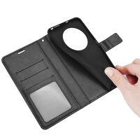Handy Tasche für Xiaomi Redmi 14C / Poco C75 Hülle Handyhülle Klapphülle Wallet Case in Schwarz