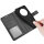 Handy Tasche für Xiaomi Redmi 14C / Poco C75 Hülle Handyhülle Klapphülle Wallet Case in Schwarz