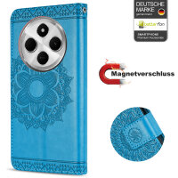 Handy Tasche für Xiaomi Redmi 14C / Poco C75 Hülle Handyhülle Klapphülle Wallet Case in Blau