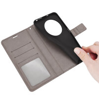 Handy Tasche für Xiaomi Redmi 14C / Poco C75 Hülle Handyhülle Klapphülle Wallet Case in Grau