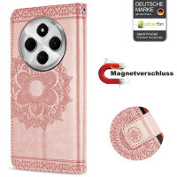 Handy Tasche für Xiaomi Redmi 14C / Poco C75 Hülle Handyhülle Klapphülle Wallet Case in Rosegold