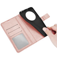 Handy Tasche für Xiaomi Redmi 14C / Poco C75 Hülle Handyhülle Klapphülle Wallet Case in Rosegold