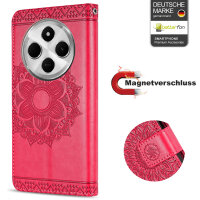Handy Tasche für Xiaomi Redmi 14C / Poco C75 Hülle Handyhülle Klapphülle Wallet Case in Rot