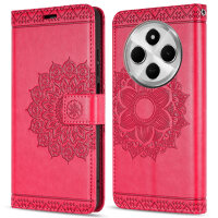 Handy Tasche für Xiaomi Redmi 14C / Poco C75 Hülle Handyhülle Klapphülle Wallet Case in Rot