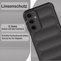 Hülle für Samsung Galaxy A16 Handyhülle Outdoor Case Cover Bumper in Schwarz