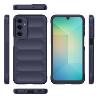 Hülle für Samsung Galaxy A55 Handyhülle Outdoor Case Cover Bumper in Blau