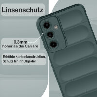 Hülle für Samsung Galaxy A55 Handyhülle Outdoor Case Cover Bumper in Grün