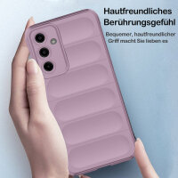 Hülle für Samsung Galaxy A55 Handyhülle Outdoor Case Cover Bumper in Lila