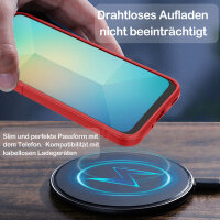 Hülle für Samsung Galaxy A55 Handyhülle Outdoor Case Cover Bumper in Rot