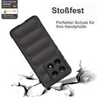 Hülle für Xiaomi 14T Handyhülle Outdoor Case Handy Tasche Silikon Back Cover Bumper in Schwarz