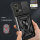 Outdoor Panzer Hülle Motorola Moto G85 Handyhülle mit Kameraschutz Ringhalter in Schwarz