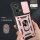 Outdoor Panzer Hülle Motorola Moto G85 Handyhülle mit Kameraschutz Ringhalter in Rosegold