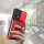 Outdoor Panzer Hülle Motorola Moto G85 Handyhülle mit Kameraschutz Ringhalter in Rot