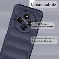 Hülle Xiaomi Redmi 14C / Poco C75 Handyhülle Outdoor Case Back Cover Handy Tasche Bumper in Blau