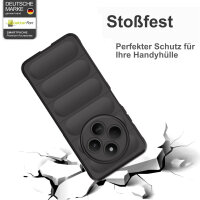 Hülle Xiaomi Redmi 14C / Poco C75 Handyhülle Outdoor Case Back Cover Handy Tasche Bumper in Schwarz