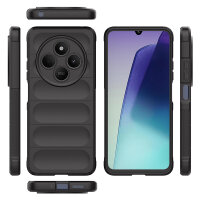 Hülle Xiaomi Redmi 14C / Poco C75 Handyhülle Outdoor Case Back Cover Handy Tasche Bumper in Schwarz