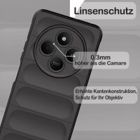 Hülle Xiaomi Redmi 14C / Poco C75 Handyhülle Outdoor Case Back Cover Handy Tasche Bumper in Schwarz