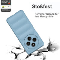 Hülle Xiaomi Redmi 14C / Poco C75 Handyhülle Outdoor Case Back Cover Handy Tasche Bumper in Hellblau