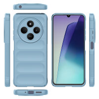 Hülle Xiaomi Redmi 14C / Poco C75 Handyhülle Outdoor Case Back Cover Handy Tasche Bumper in Hellblau