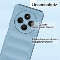 Hülle Xiaomi Redmi 14C / Poco C75 Handyhülle Outdoor Case Back Cover Handy Tasche Bumper in Hellblau