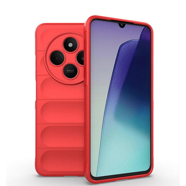 Hülle Xiaomi Redmi 14C / Poco C75 Handyhülle Outdoor Case Back Cover Handy Tasche Bumper in Rot