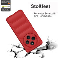 Hülle Xiaomi Redmi 14C / Poco C75 Handyhülle Outdoor Case Back Cover Handy Tasche Bumper in Rot