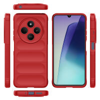 Hülle Xiaomi Redmi 14C / Poco C75 Handyhülle Outdoor Case Back Cover Handy Tasche Bumper in Rot