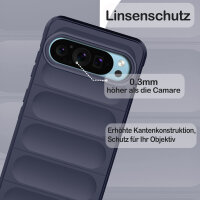 Hülle für Google Pixel 9 / 9 Pro Handyhülle Handy Tasche Back Cover Bumper TPU Case in Blau