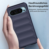 Hülle für Google Pixel 9 / 9 Pro Handyhülle Handy Tasche Back Cover Bumper TPU Case in Blau
