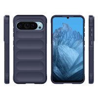 Hülle für Google Pixel 9 / 9 Pro Handyhülle Handy Tasche Back Cover Bumper TPU Case in Blau