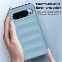 Hülle für Google Pixel 9 / 9 Pro Handyhülle Handy Tasche Back Cover Bumper TPU Case in Hellblau