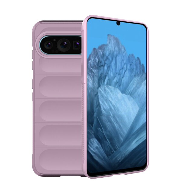 Hülle für Google Pixel 9 / 9 Pro Handyhülle Handy Tasche Back Cover Bumper TPU Case in Lila