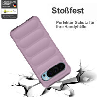 Hülle für Google Pixel 9 / 9 Pro Handyhülle Handy Tasche Back Cover Bumper TPU Case in Lila