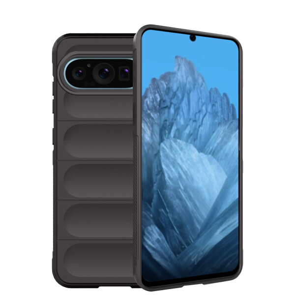 Hülle für Google Pixel 9 / 9 Pro Handyhülle Handy Tasche Back Cover Bumper TPU Case in Schwarz