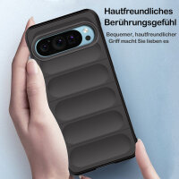 Hülle für Google Pixel 9 / 9 Pro Handyhülle Handy Tasche Back Cover Bumper TPU Case in Schwarz