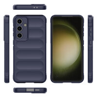 Hülle für Samsung Galaxy S24 FE Handyhülle Outdoor Case Cover Bumper in Blau