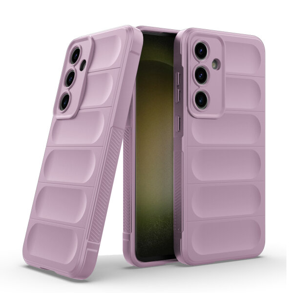 Hülle für Samsung Galaxy S24 FE Handyhülle Outdoor Case Cover Bumper in Lila