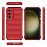 Hülle für Samsung Galaxy S24 FE Handyhülle Outdoor Case Cover Bumper in Rot